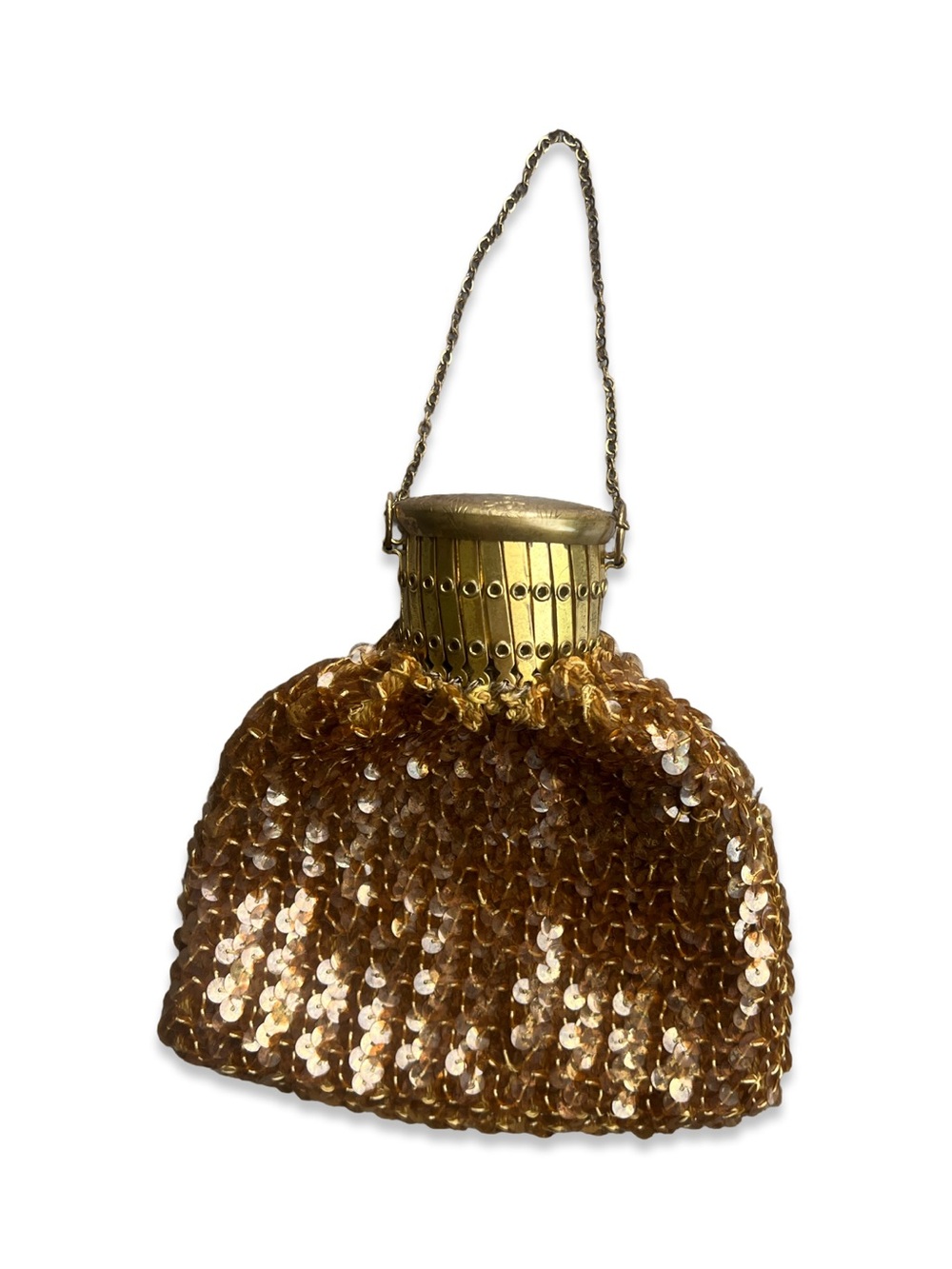 Gold Sequin Evening Handbag